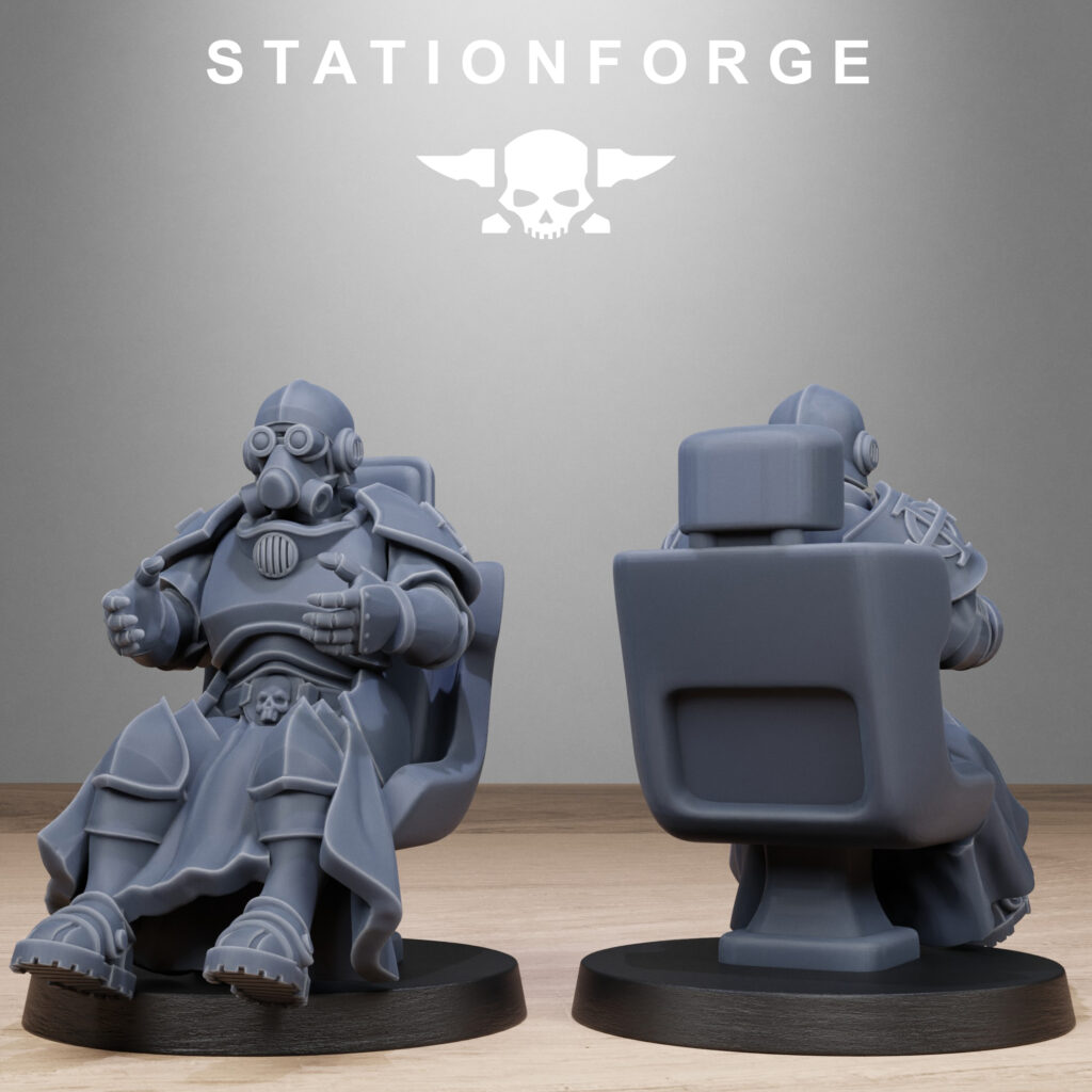 Imperial Army Pilot Commander, proxy miniature, character, 28mm heroic scale unpainted resin