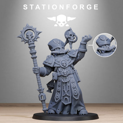 Imperial Army Priest, proxy miniature, character, 28mm heroic scale unpainted resin