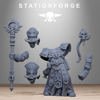 Imperial Army Priest, proxy miniature, character, 28mm heroic scale unpainted resin, view 9