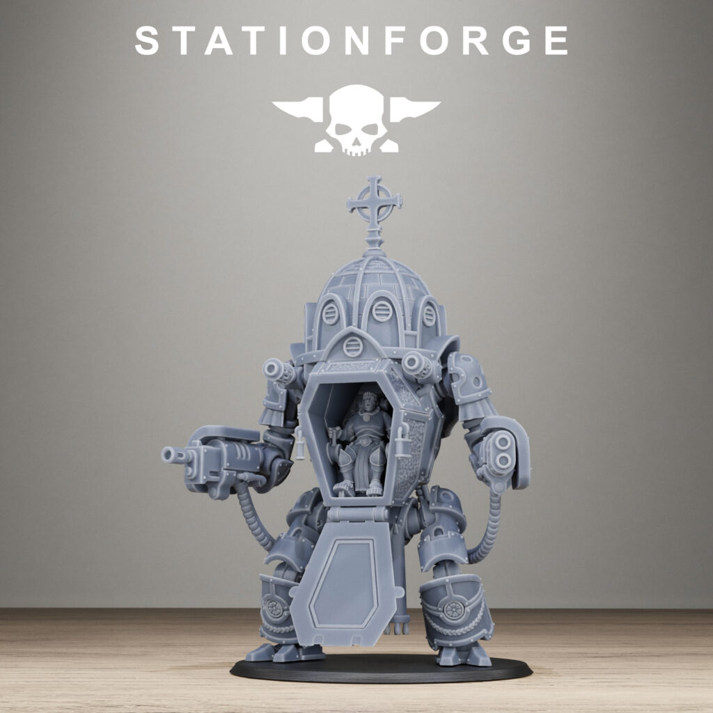 Imperial Army Reliquary (One Unit With All Options), proxy miniature, squad, 28mm heroic scale unpainted resin