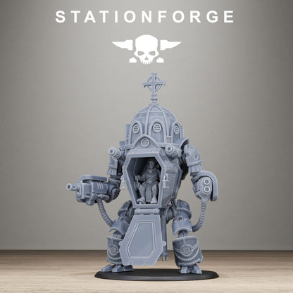 Imperial Army Reliquary (One Unit With All Options), proxy miniature, squad, 28mm heroic scale unpainted resin