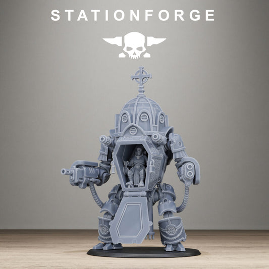 Imperial Army Reliquary (One Unit With All Options), proxy miniature, squad, 28mm heroic scale unpainted resin