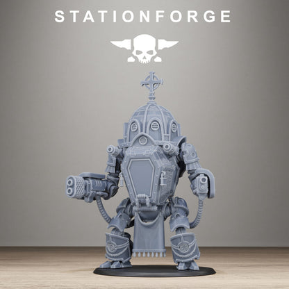 Imperial Army Reliquary (One Unit With All Options), proxy miniature, squad, 28mm heroic scale unpainted resin, view 2