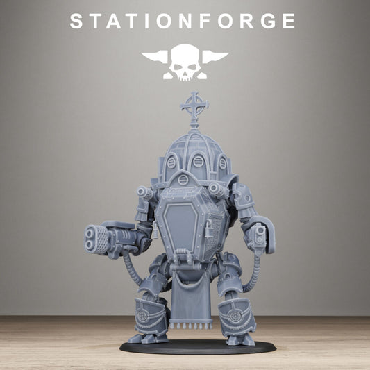 Imperial Army Reliquary (One Unit With All Options), proxy miniature, squad, 28mm heroic scale unpainted resin, view 2