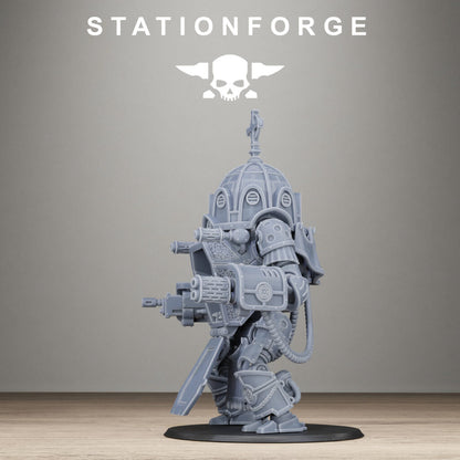 Imperial Army Reliquary (One Unit With All Options), proxy miniature, squad, 28mm heroic scale unpainted resin, view 4