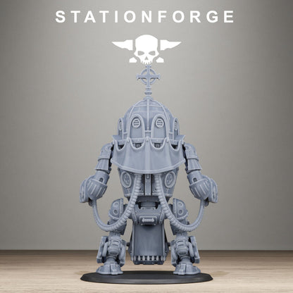 Imperial Army Reliquary (One Unit With All Options), proxy miniature, squad, 28mm heroic scale unpainted resin, view 6