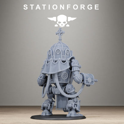 Imperial Army Reliquary (One Unit With All Options), proxy miniature, squad, 28mm heroic scale unpainted resin, view 7