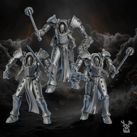 Battle Sisters Exosuits, proxy miniature, walker, 28mm heroic scale unpainted resin