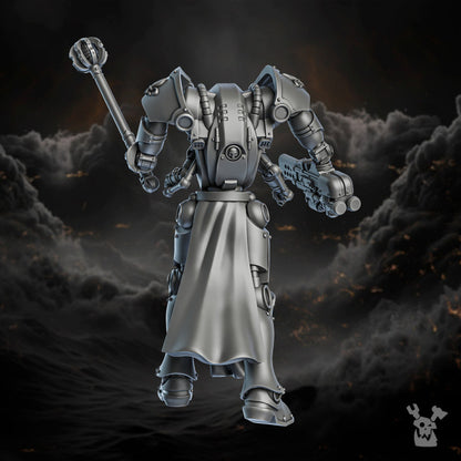 Battle Sisters Exosuits, proxy miniature, walker, 28mm heroic scale unpainted resin, view 8
