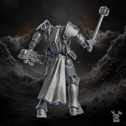 Battle Sisters Exosuits, proxy miniature, walker, 28mm heroic scale unpainted resin, view 9