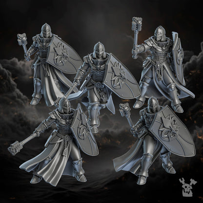 Battle Sisters Of Redemption, proxy miniature, 28mm heroic scale unpainted resin