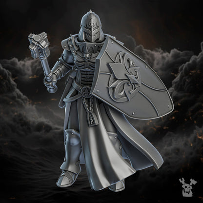 Battle Sisters Of Redemption, proxy miniature, 28mm heroic scale unpainted resin, view 3