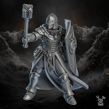 Battle Sisters Of Redemption, proxy miniature, 28mm heroic scale unpainted resin, view 4