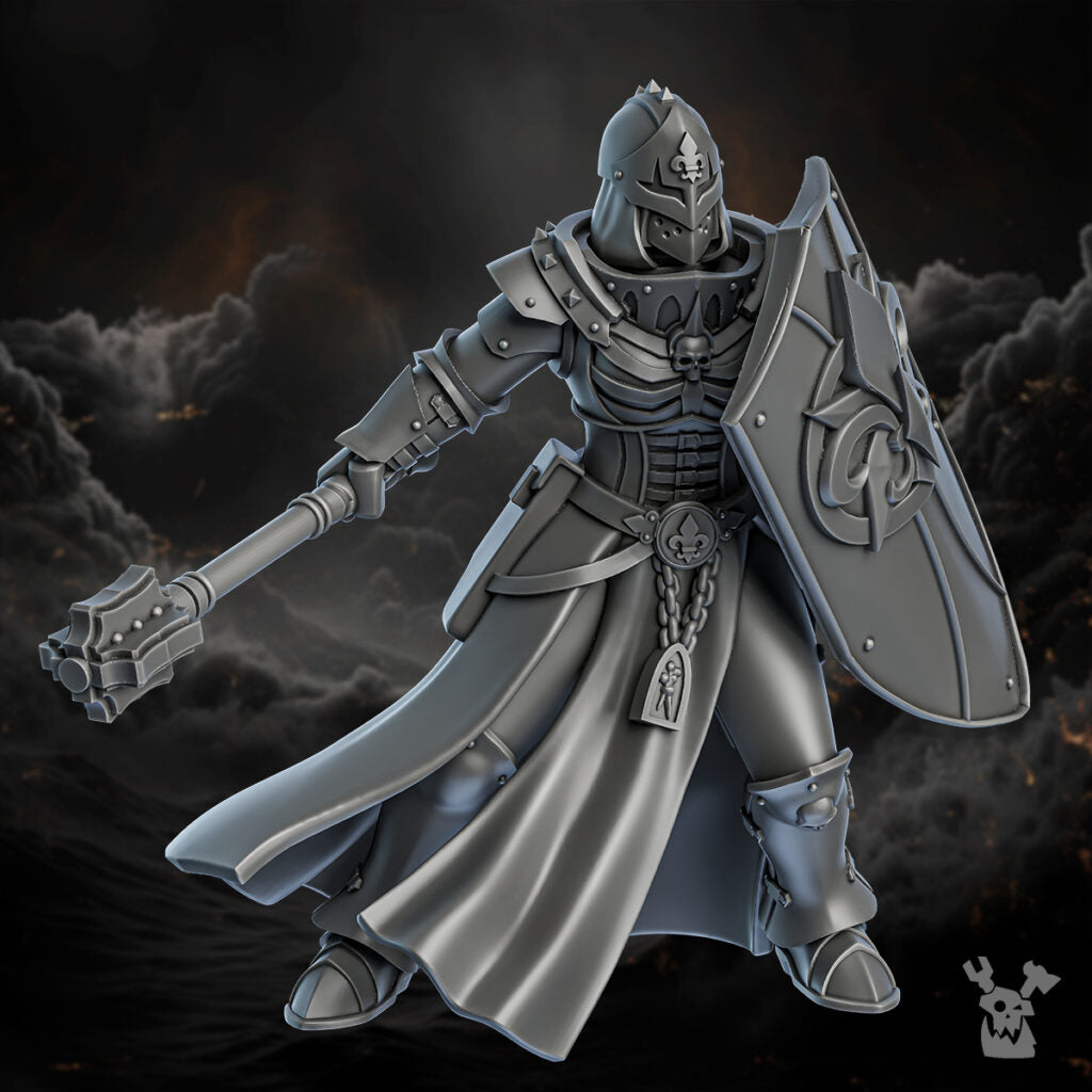 Battle Sisters Of Redemption, proxy miniature, 28mm heroic scale unpainted resin, view 5