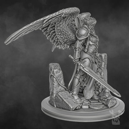 Battle Sisters The Queen Of Angels Aurora (70Mm), proxy miniature, character, 28mm heroic scale unpainted resin, view 5