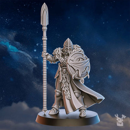 Battle Sisters Icewall Squad, proxy miniature, 28mm heroic scale unpainted resin, view 10