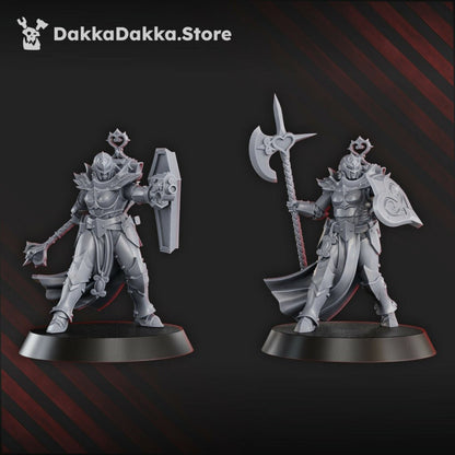 Battle Sisters Maidens Of Praesidium Squad, proxy miniature, 28mm heroic scale unpainted resin, view 4