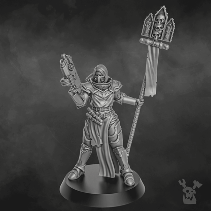 Battle Sisters Novice, proxy miniature, 28mm heroic scale unpainted resin