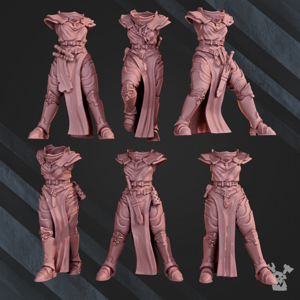 Battle Sisters Novice, proxy miniature, 28mm heroic scale unpainted resin, view 9