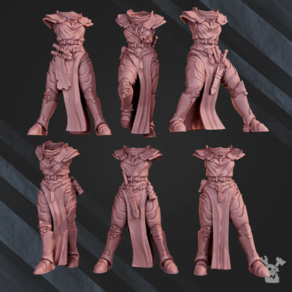 Battle Sisters Novice, proxy miniature, 28mm heroic scale unpainted resin, view 9