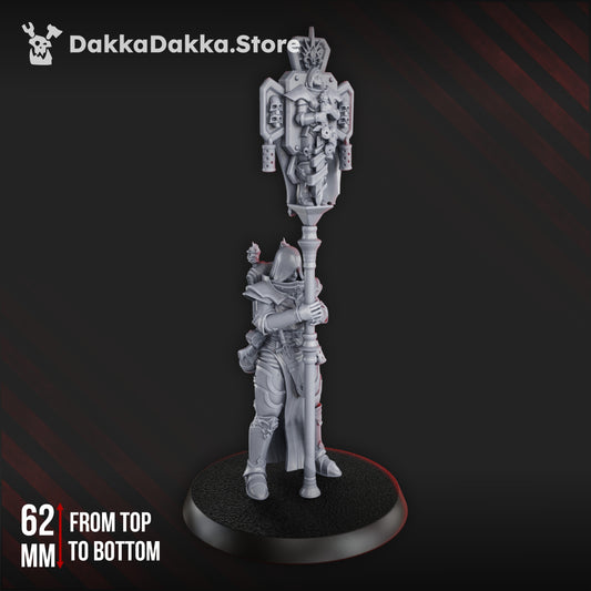 Battle Sisters Relict (War Sisters), proxy miniature, 28mm heroic scale unpainted resin