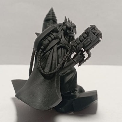 Tech Priests Shift Supervisor, proxy miniature, 28mm heroic scale unpainted resin, view 9