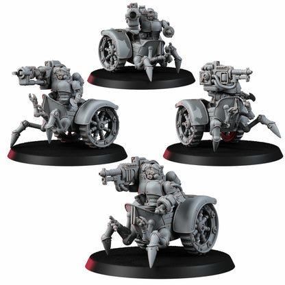 Tech Priests Heavy Mechtaurs Squad, proxy miniature, 28mm heroic scale unpainted resin