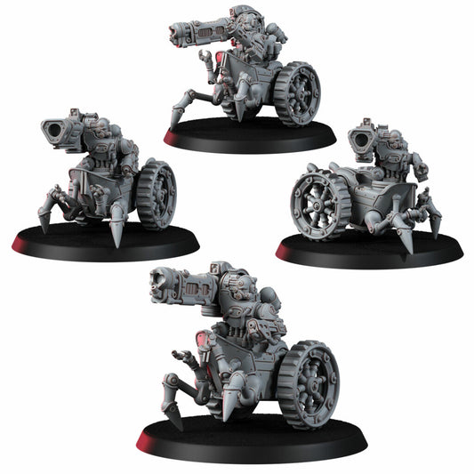 Tech Priests Light Mechtaurs Squad, proxy miniature, 28mm heroic scale unpainted resin
