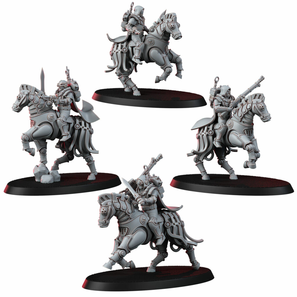 Tech Priests Styxmoon Numidarii (4 Units), proxy miniature, squad, 28mm heroic scale unpainted resin
