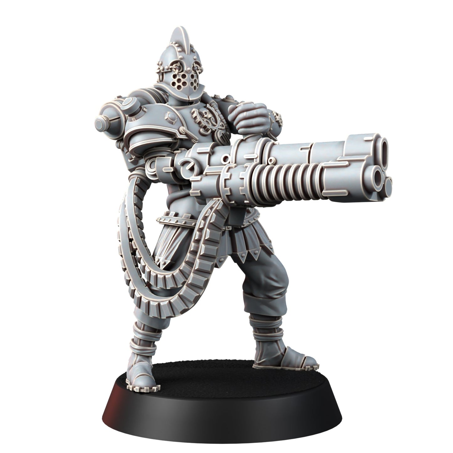 Tech Priests Cult Of Mars Covenants (10 Units), proxy miniature, squad, 28mm heroic scale unpainted resin, view 4