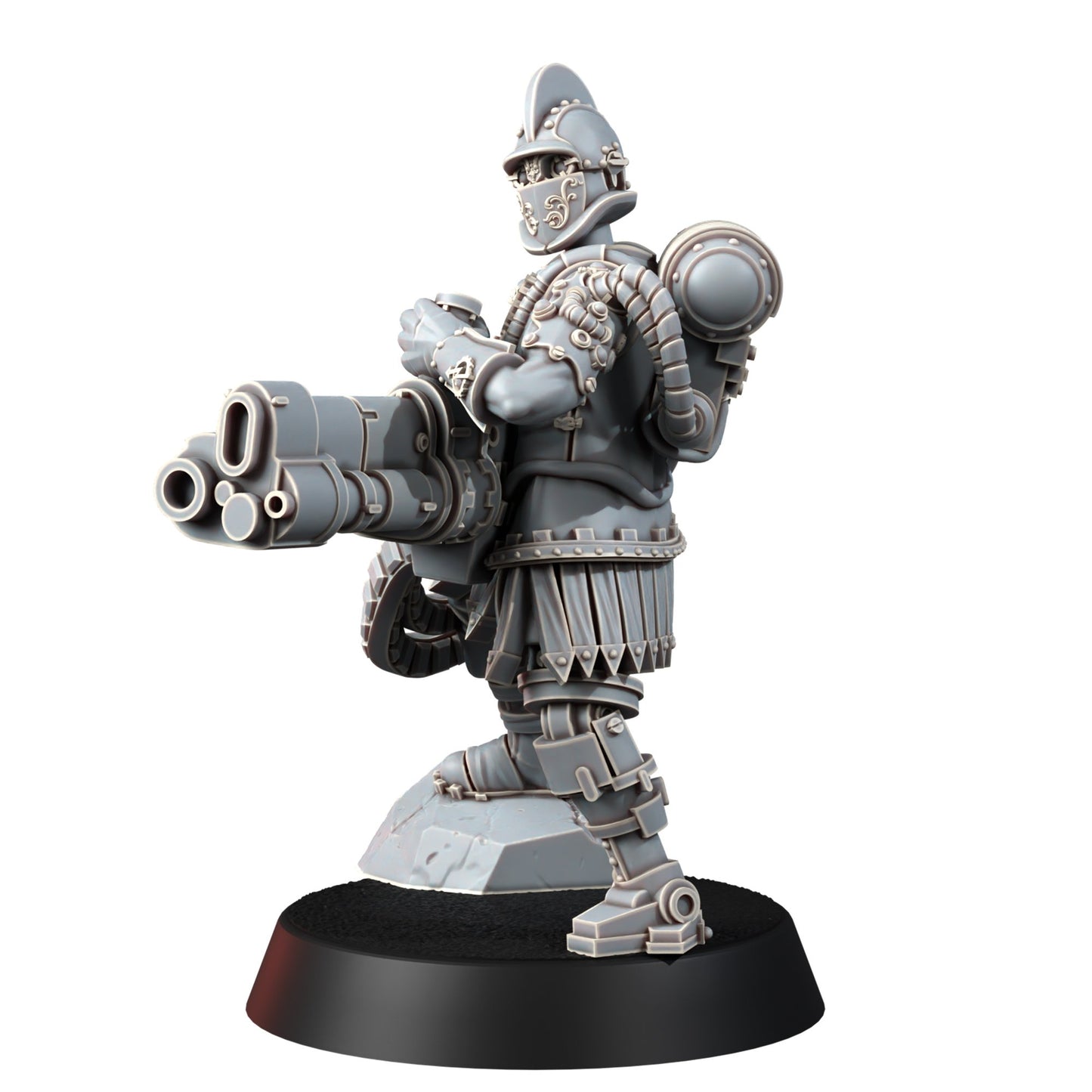Tech Priests Cult Of Mars Covenants (10 Units), proxy miniature, squad, 28mm heroic scale unpainted resin, view 5