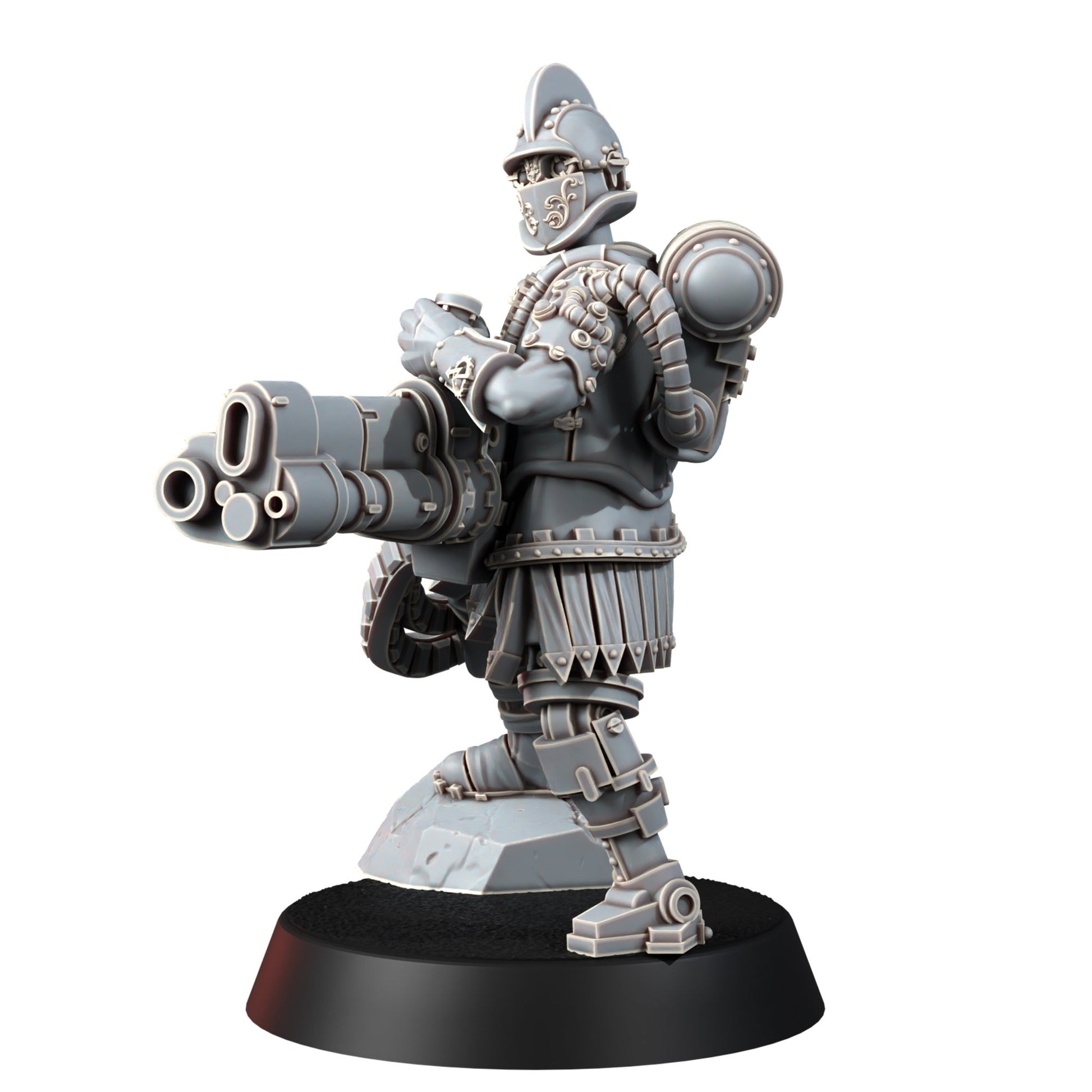 Tech Priests Cult Of Mars Covenants (10 Units), proxy miniature, squad, 28mm heroic scale unpainted resin, view 5