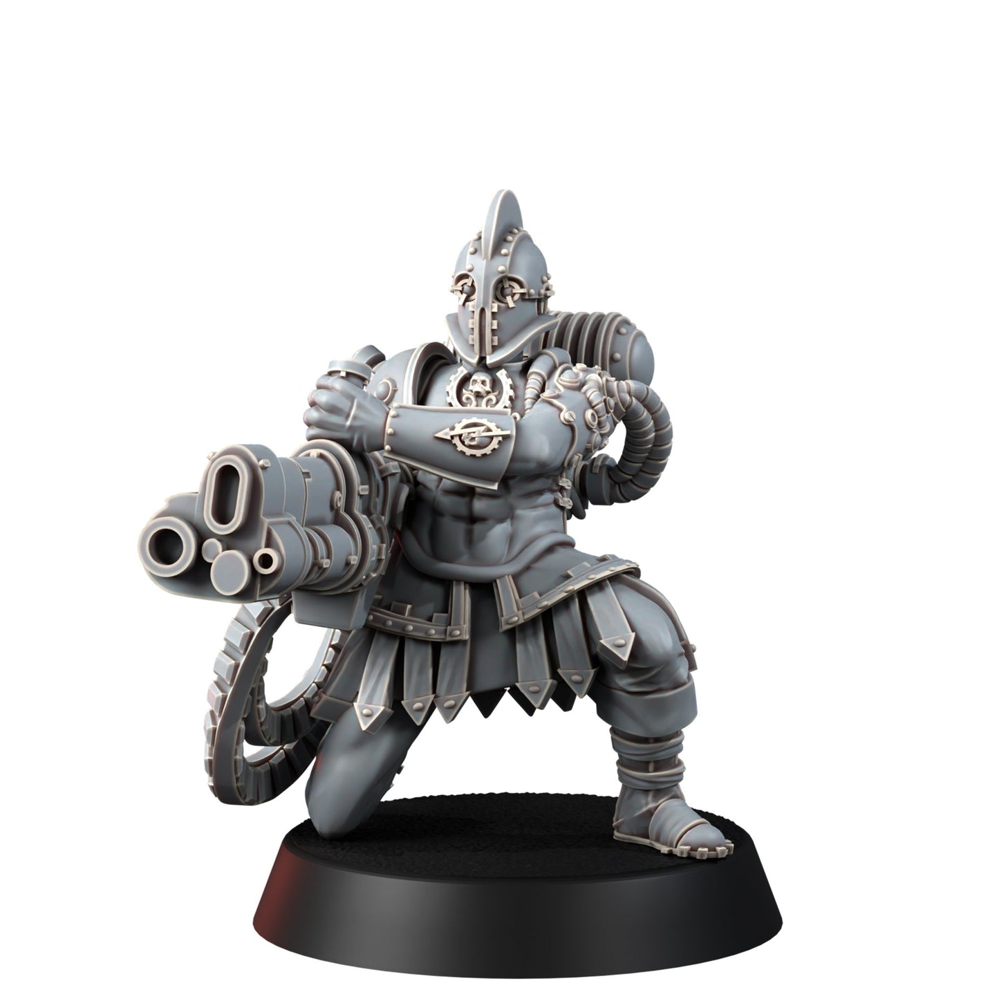 Tech Priests Cult Of Mars Covenants (10 Units), proxy miniature, squad, 28mm heroic scale unpainted resin, view 7