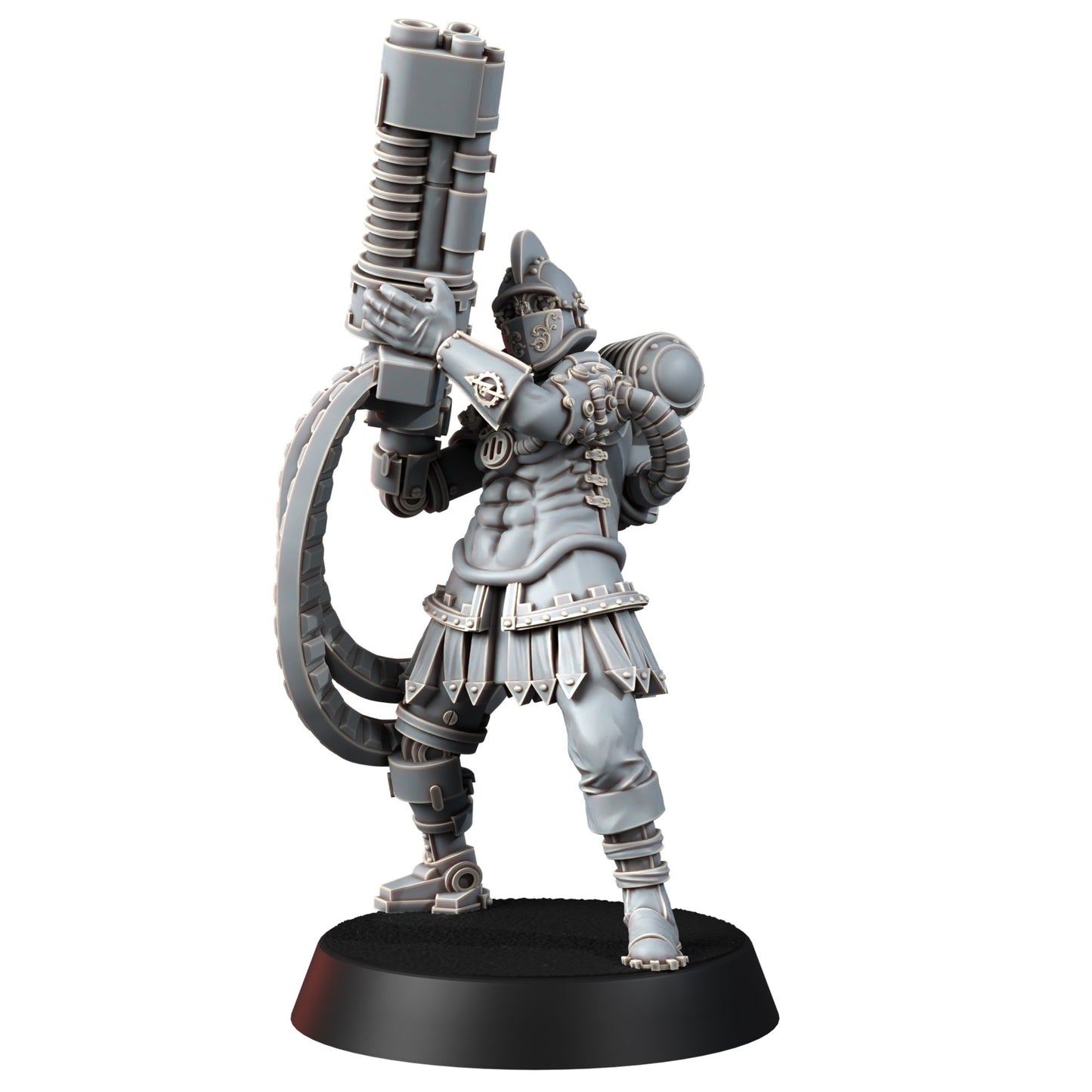 Tech Priests Cult Of Mars Covenants (10 Units), proxy miniature, squad, 28mm heroic scale unpainted resin, view 8