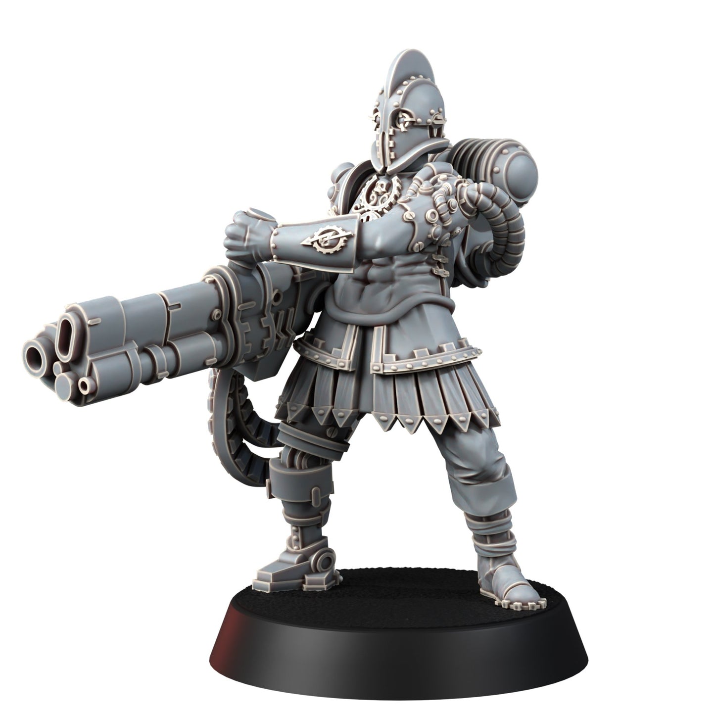 Tech Priests Cult Of Mars Covenants (10 Units), proxy miniature, squad, 28mm heroic scale unpainted resin, view 9