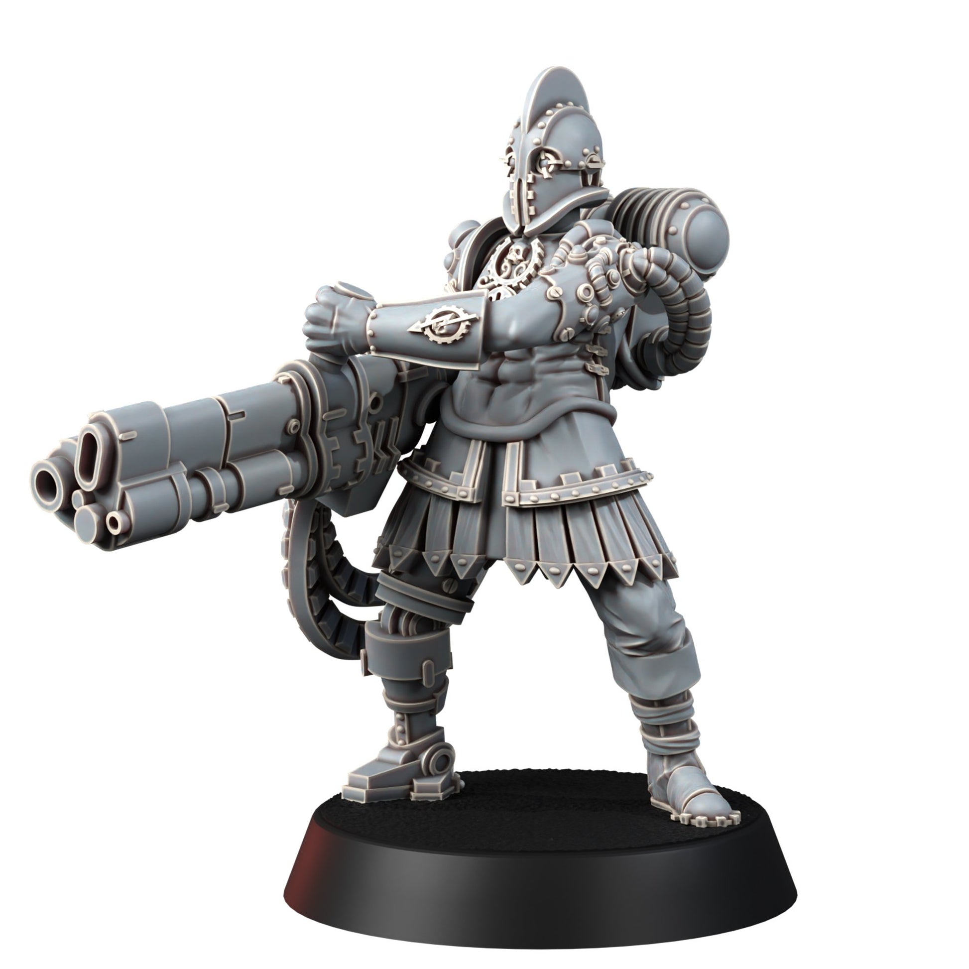 Tech Priests Cult Of Mars Covenants (10 Units), proxy miniature, squad, 28mm heroic scale unpainted resin, view 9