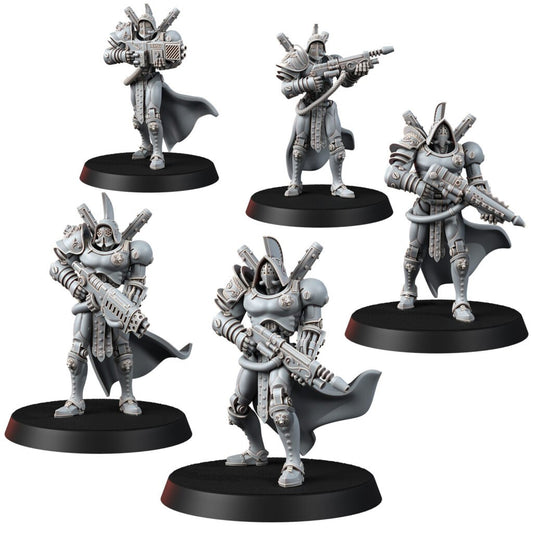 Tech Priests Cult Of Mars Forged, proxy miniature, 28mm heroic scale unpainted resin