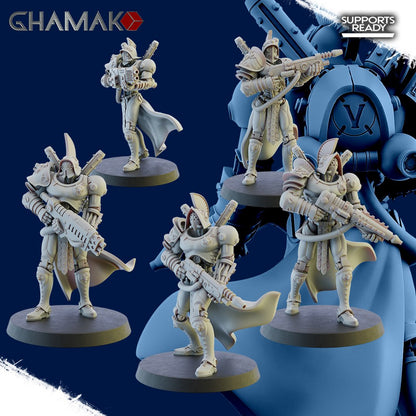 Tech Priests Cult Of Mars Forged, proxy miniature, 28mm heroic scale unpainted resin, view 2