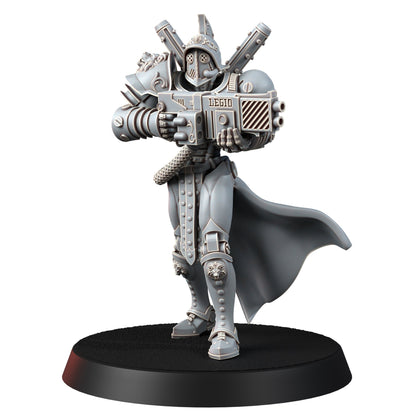 Tech Priests Cult Of Mars Forged, proxy miniature, 28mm heroic scale unpainted resin, view 3