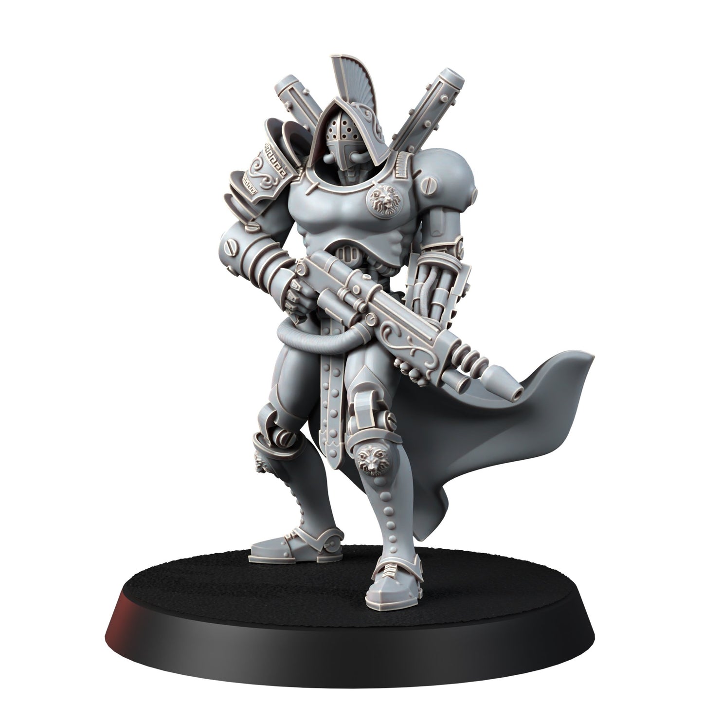 Tech Priests Cult Of Mars Forged, proxy miniature, 28mm heroic scale unpainted resin, view 4