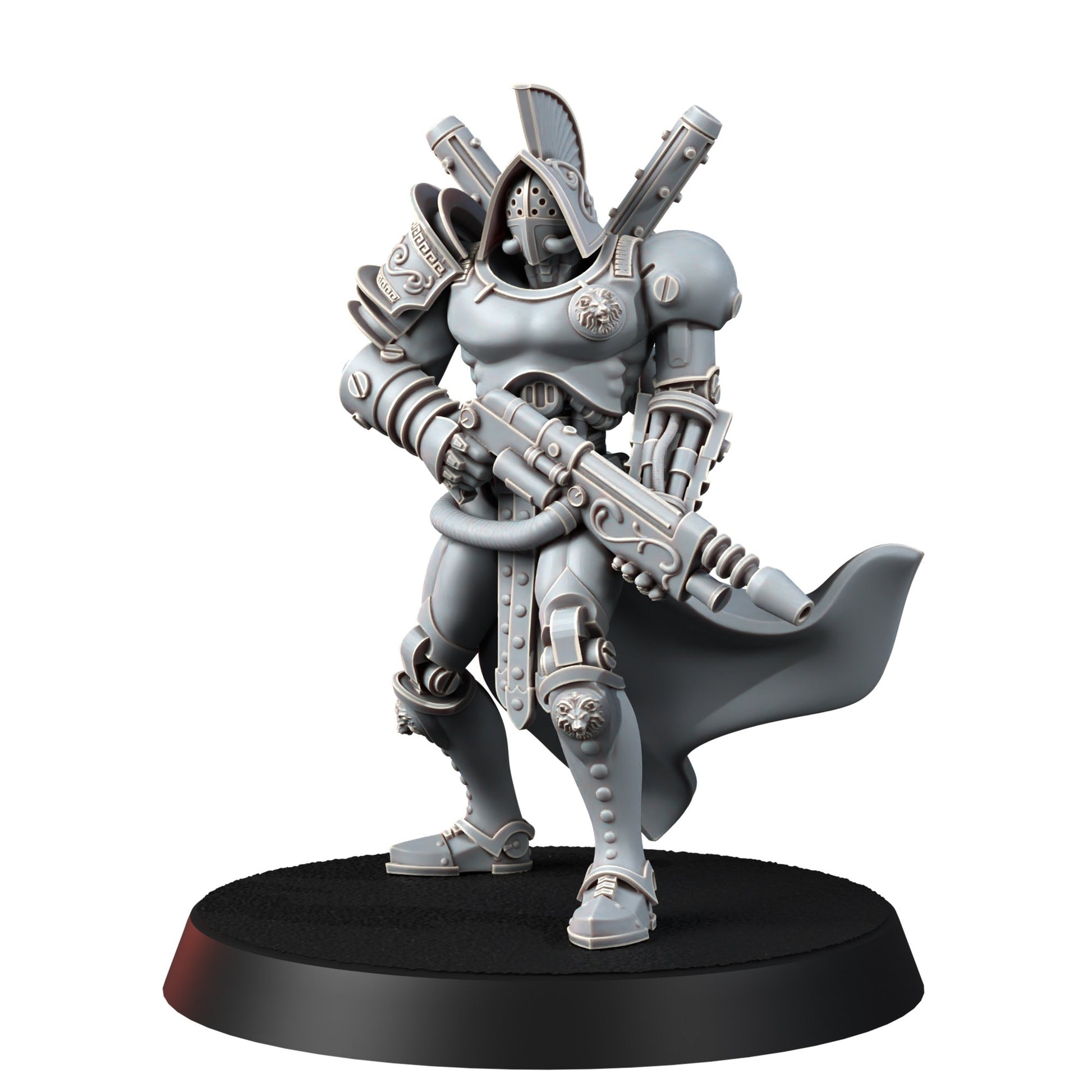Tech Priests Cult Of Mars Forged, proxy miniature, 28mm heroic scale unpainted resin, view 4