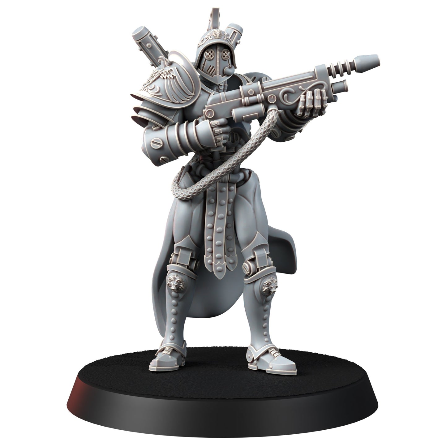Tech Priests Cult Of Mars Forged, proxy miniature, 28mm heroic scale unpainted resin, view 5