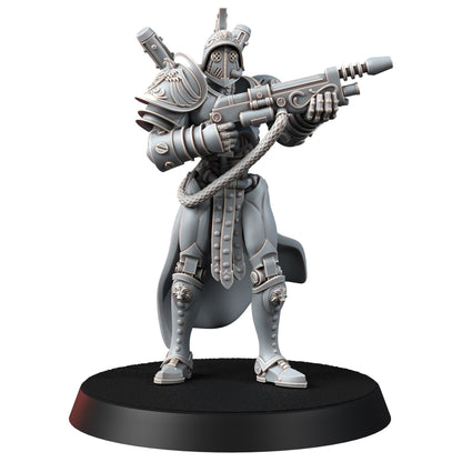 Tech Priests Cult Of Mars Forged, proxy miniature, 28mm heroic scale unpainted resin, view 5
