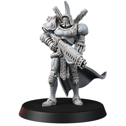 Tech Priests Cult Of Mars Forged, proxy miniature, 28mm heroic scale unpainted resin, view 6