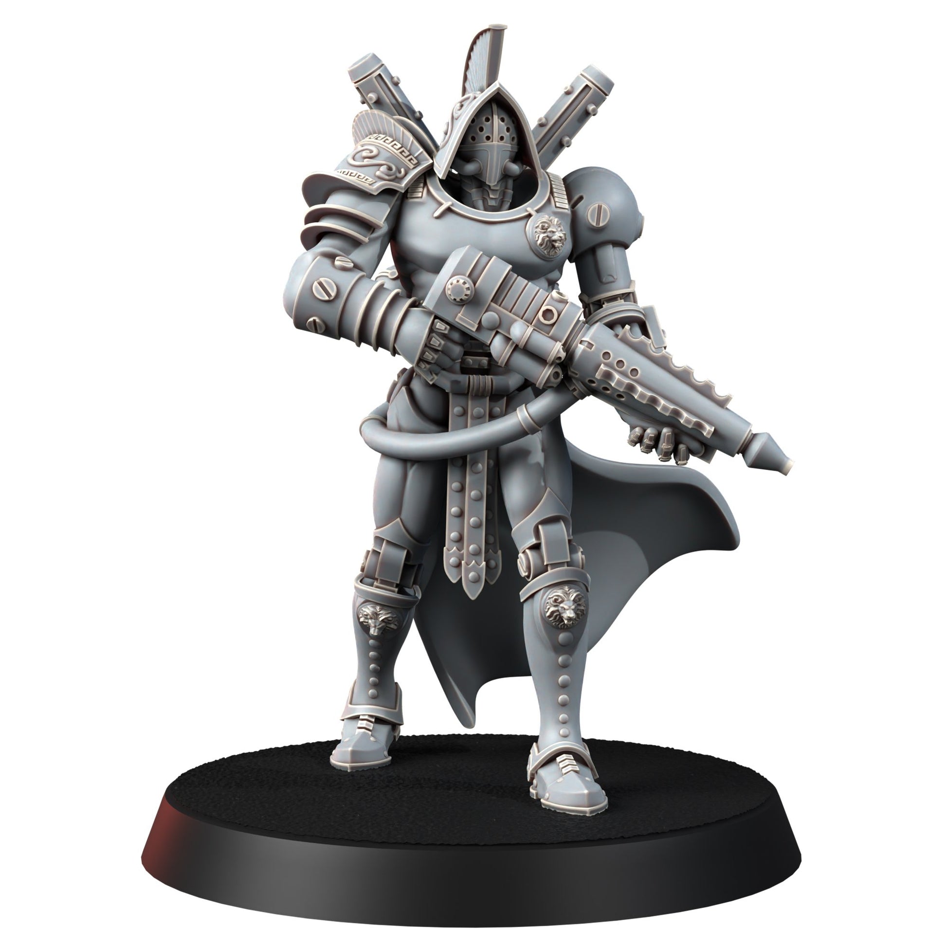 Tech Priests Cult Of Mars Forged, proxy miniature, 28mm heroic scale unpainted resin, view 7