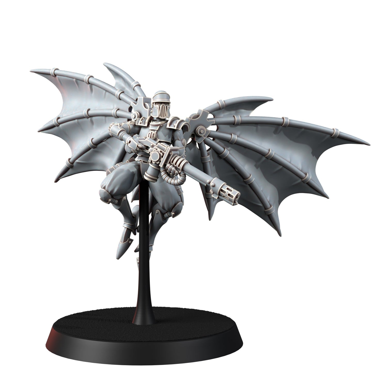 Tech Priests Cult Of Mars Infernal Pterodactyls (5 Units), proxy miniature, squad, 28mm heroic scale unpainted resin, view 4