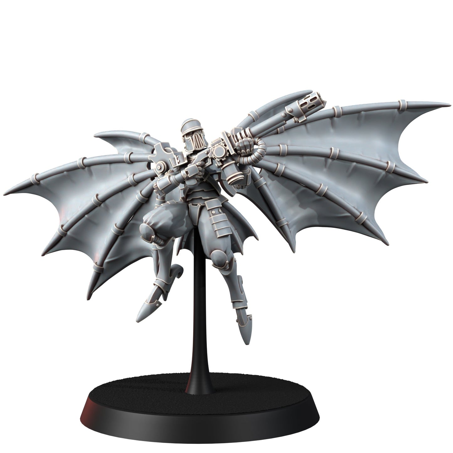 Tech Priests Cult Of Mars Infernal Pterodactyls (5 Units), proxy miniature, squad, 28mm heroic scale unpainted resin, view 6