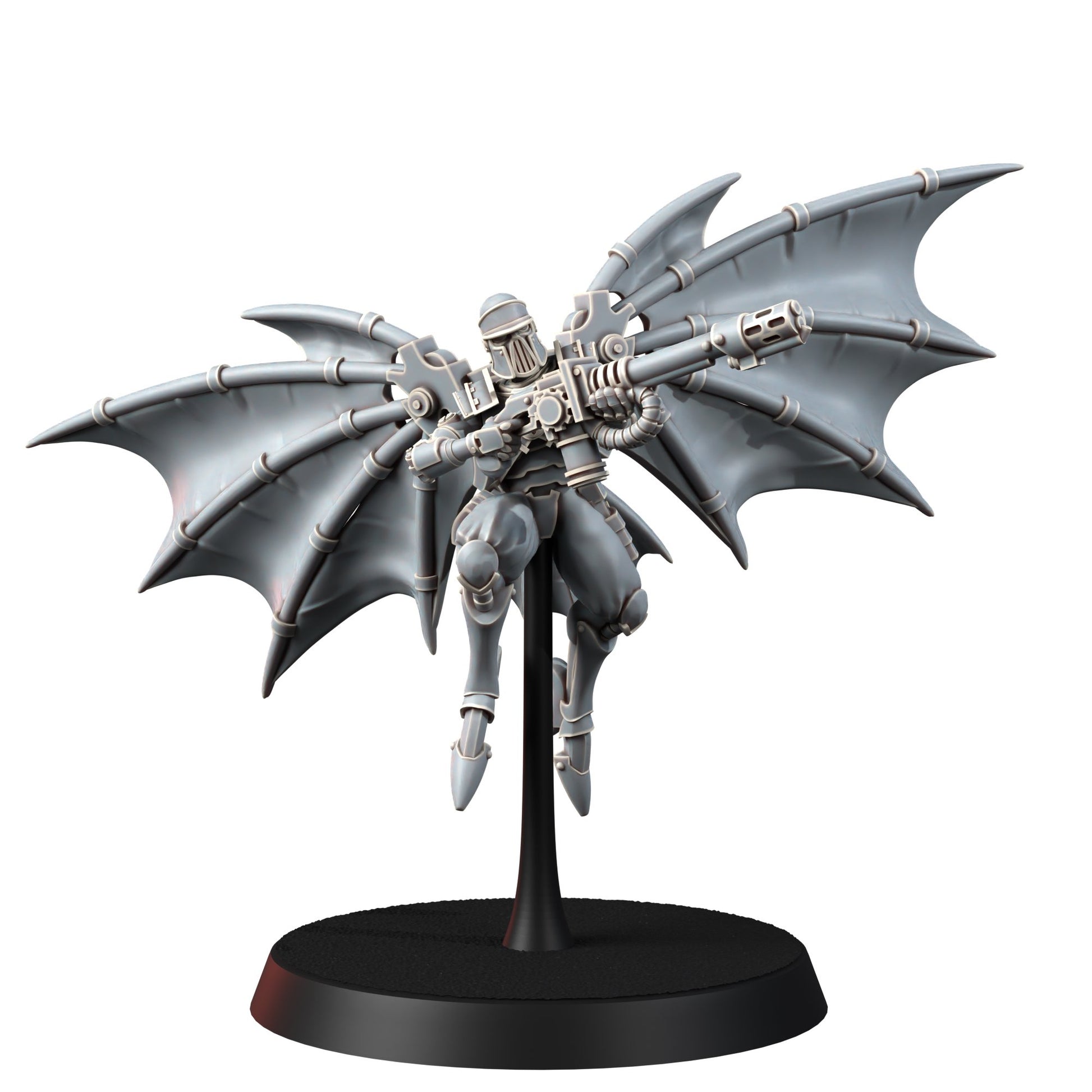 Tech Priests Cult Of Mars Infernal Pterodactyls (5 Units), proxy miniature, squad, 28mm heroic scale unpainted resin, view 7