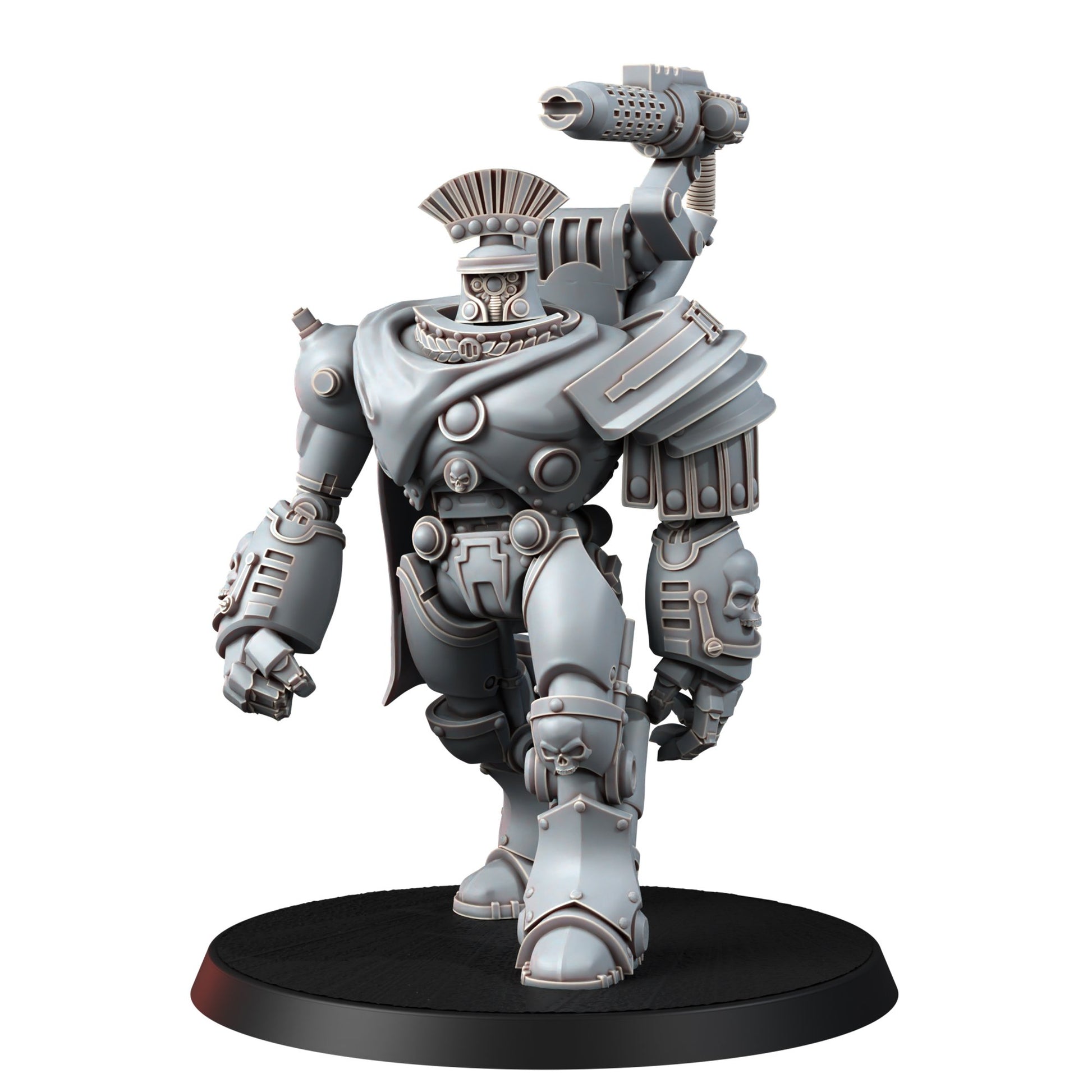 Tech Priests Cult Of Mars Iron Golems Team (3 Units), proxy miniature, squad, 28mm heroic scale unpainted resin, view 5