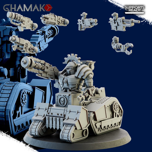 Tech Priests Cult Of Mars Martian Annihilator 01, proxy miniature, 28mm heroic scale unpainted resin, view 2